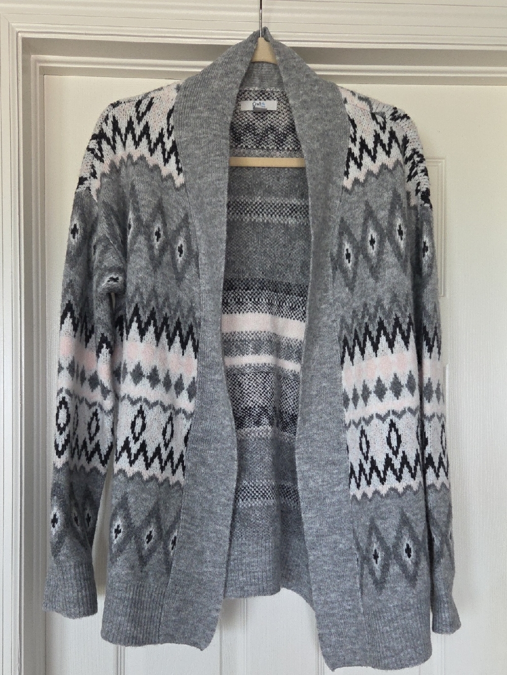 Croft & Barrow Women's Aztec Print Southwestern Cardigan Sweater, Size S, LNWOT